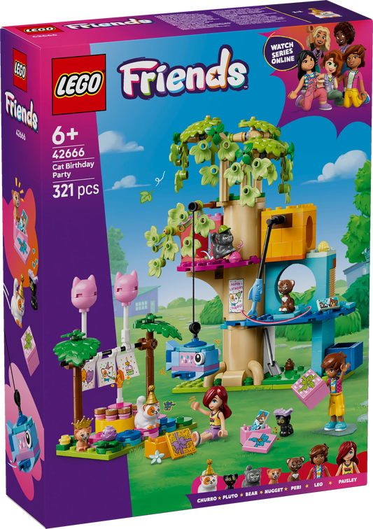 LEGO Friends Katzengeburtstagsparty & Baumhaus 42666