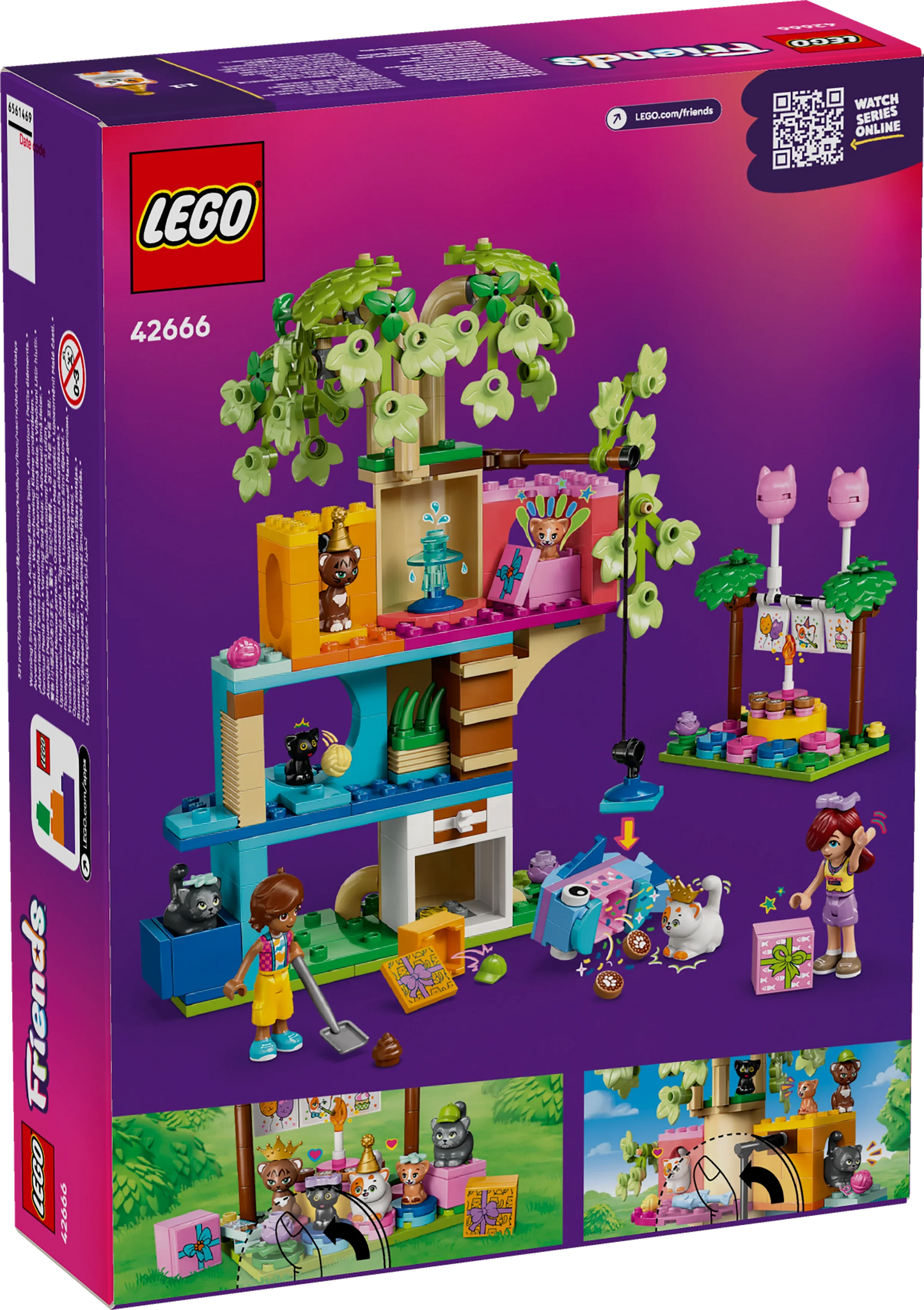 LEGO Friends Katzengeburtstagsparty & Baumhaus 42666
