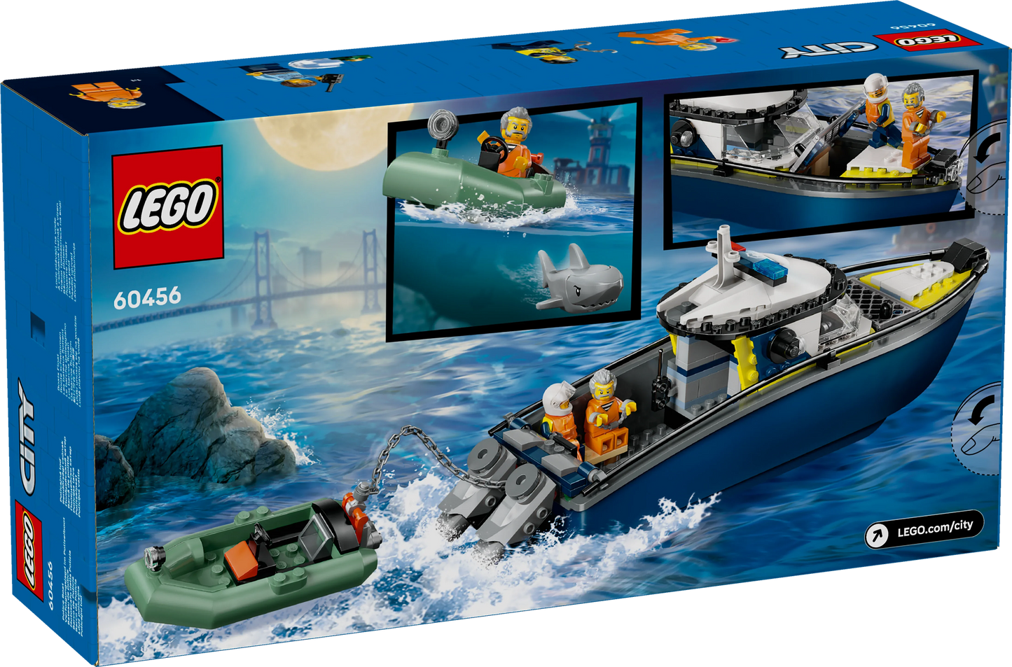 LEGO City Verfolgungsjagd im Polizeiboot 60456