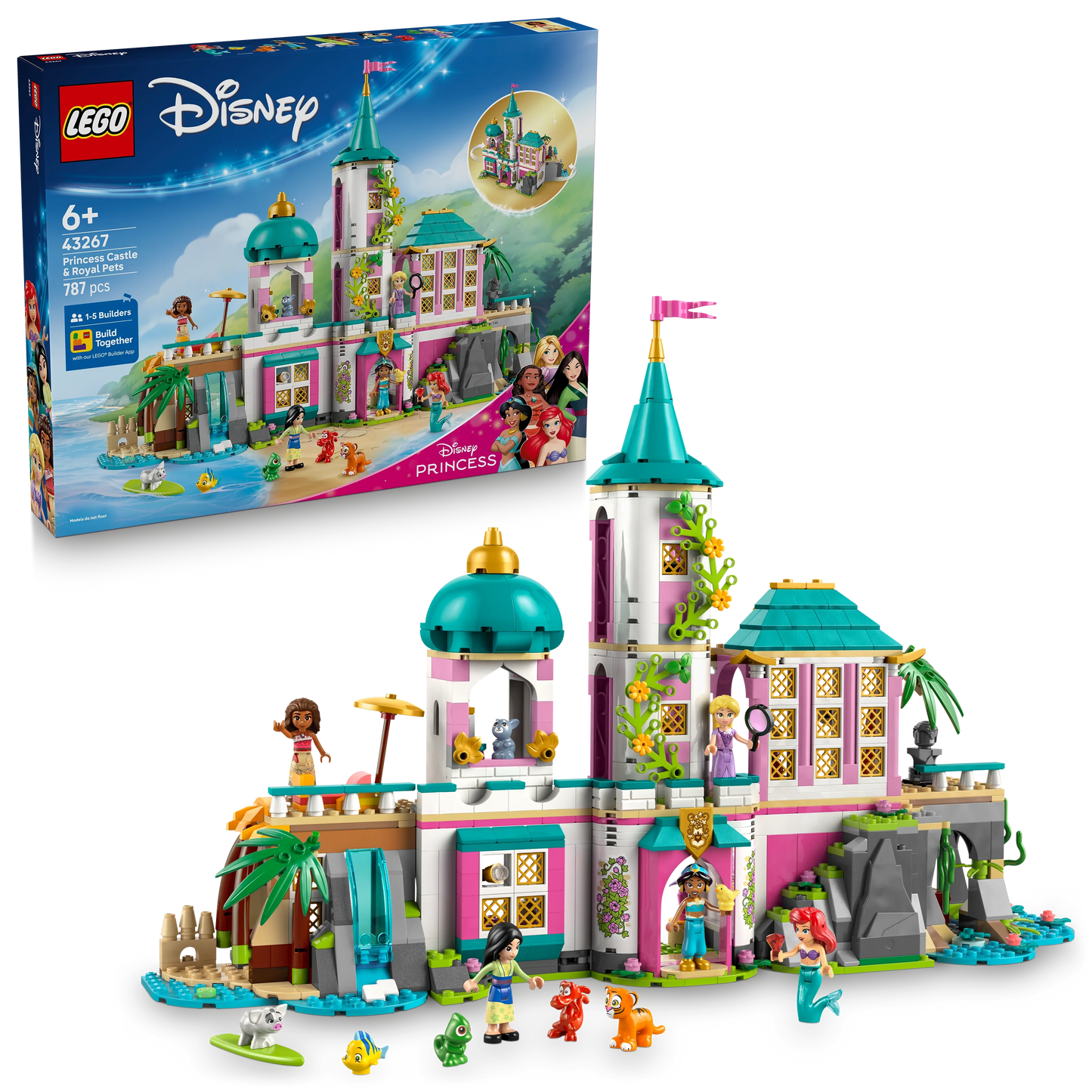 LEGO Disney Princess Prinzessinnenschloss mit Haustieren 43267