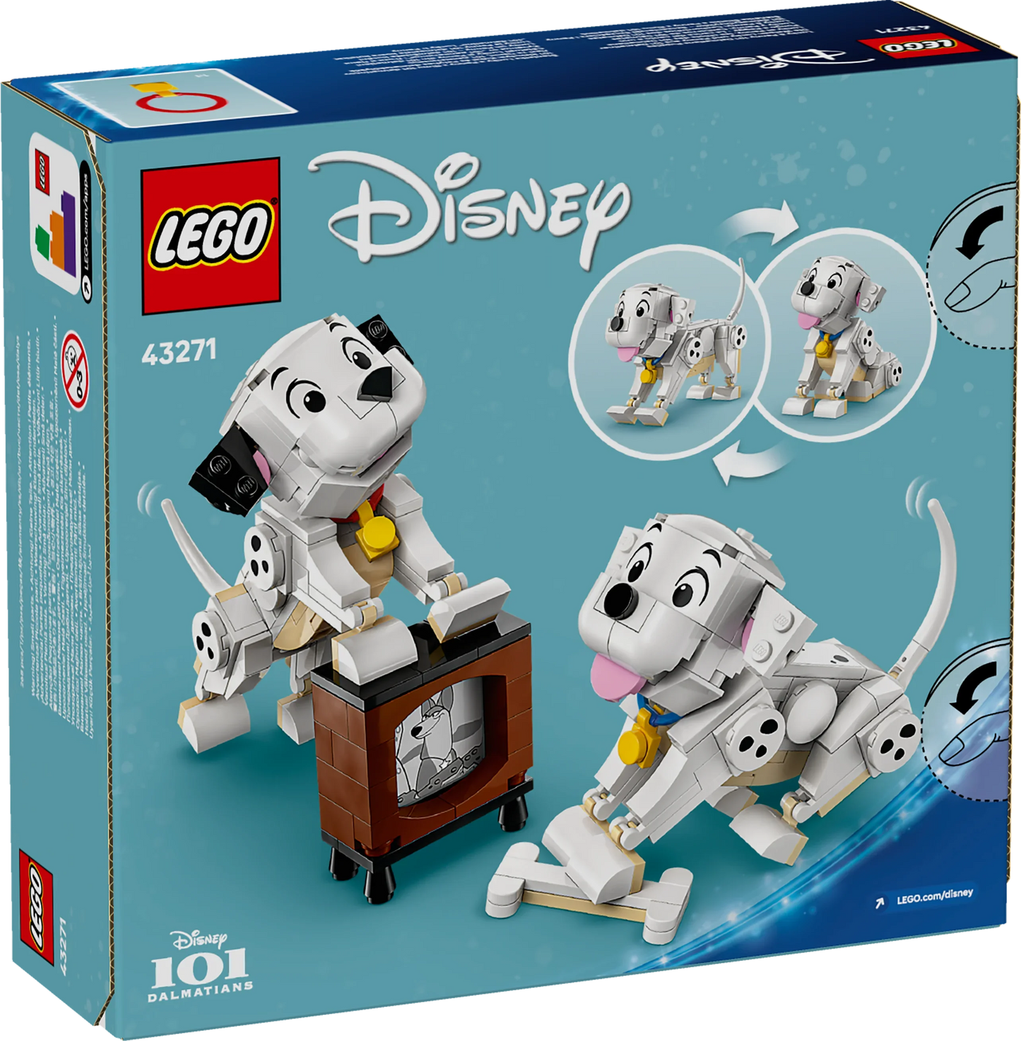 LEGO Disney Classic Die Welpen Lucky und Penny aus 101 Dalmatiner 43271