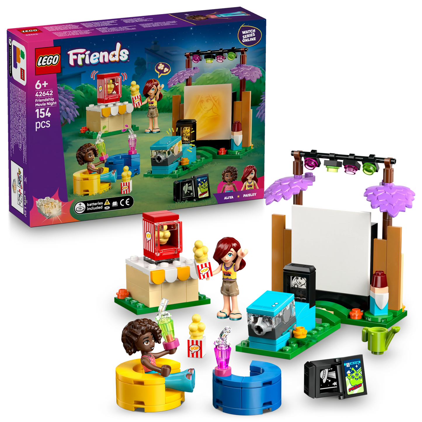 LEGO Friends Filmabend mit Freunden 42642