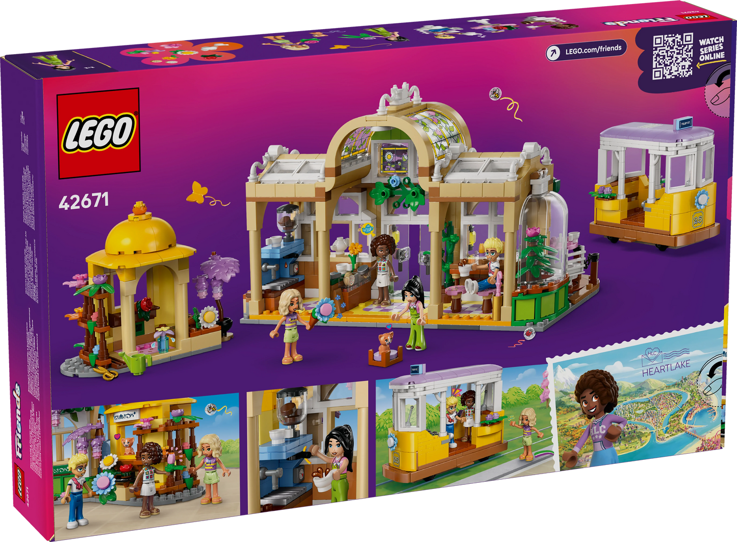 LEGO Friends Pflanzencafé und Blumenkiosk 42671