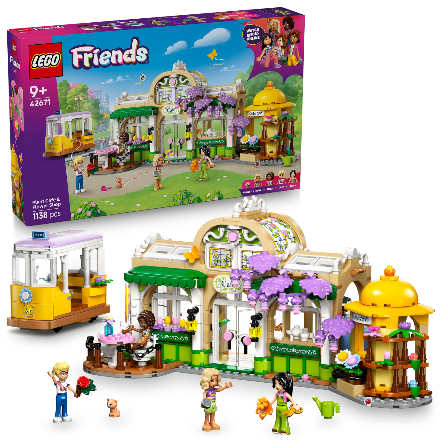 LEGO Friends Pflanzencafé und Blumenkiosk 42671