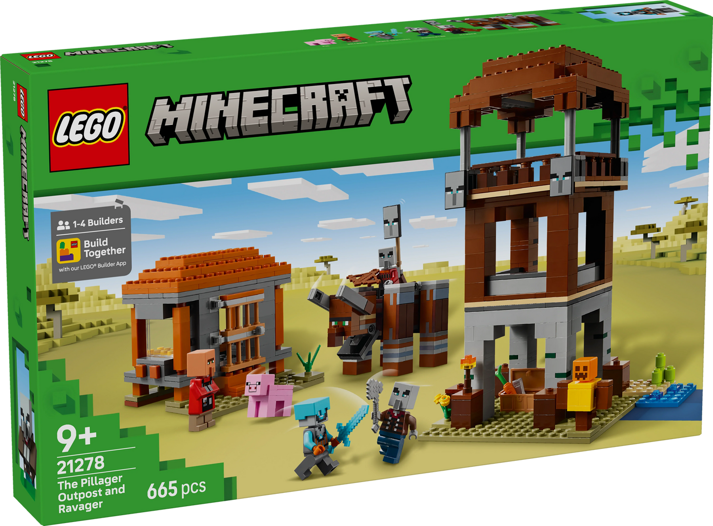 LEGO Minecraft Ein Verwüster am Plünderer-Außenposten 21278