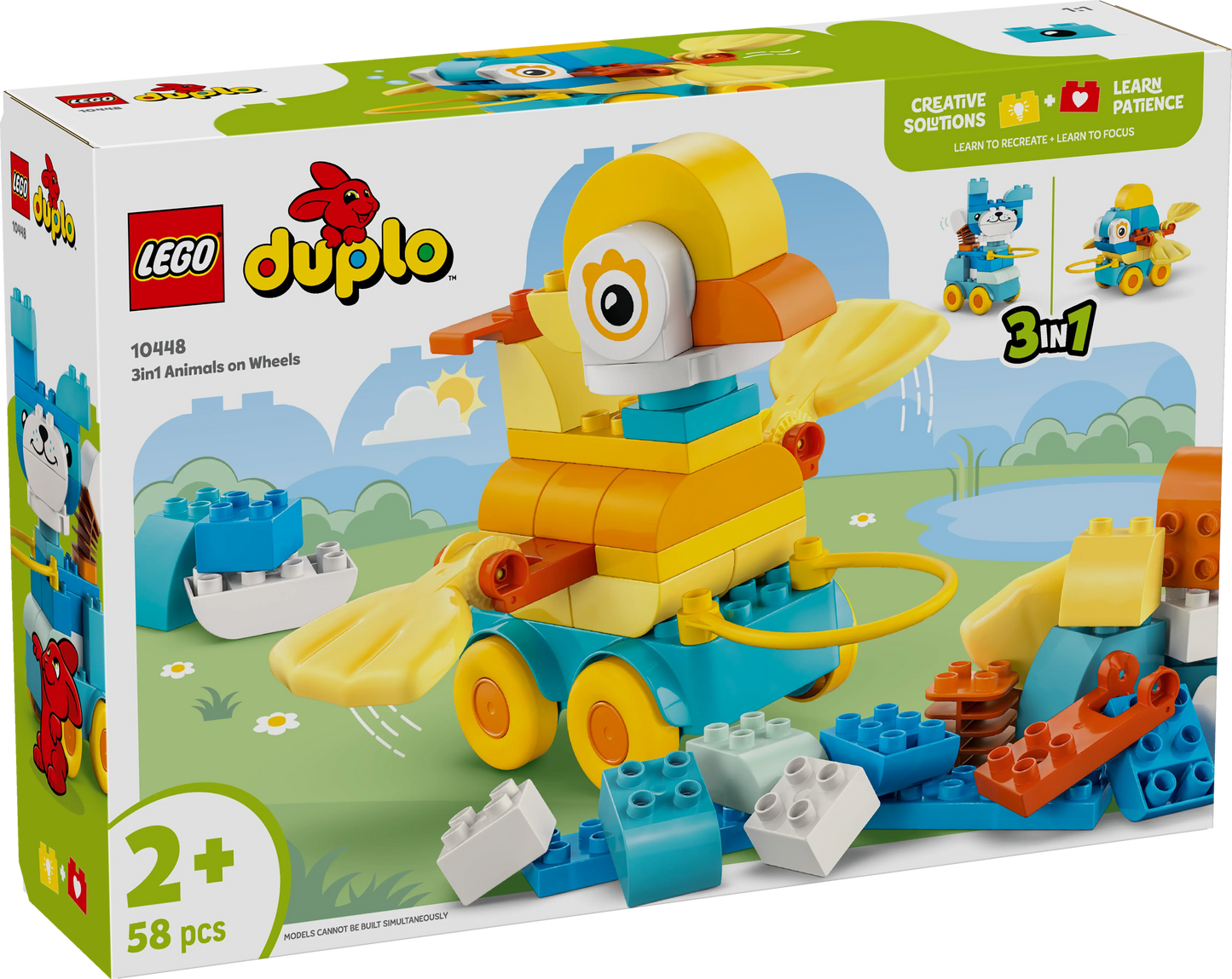 LEGO DUPLO Town Tiere auf Rädern 3-in-1-Set 10448