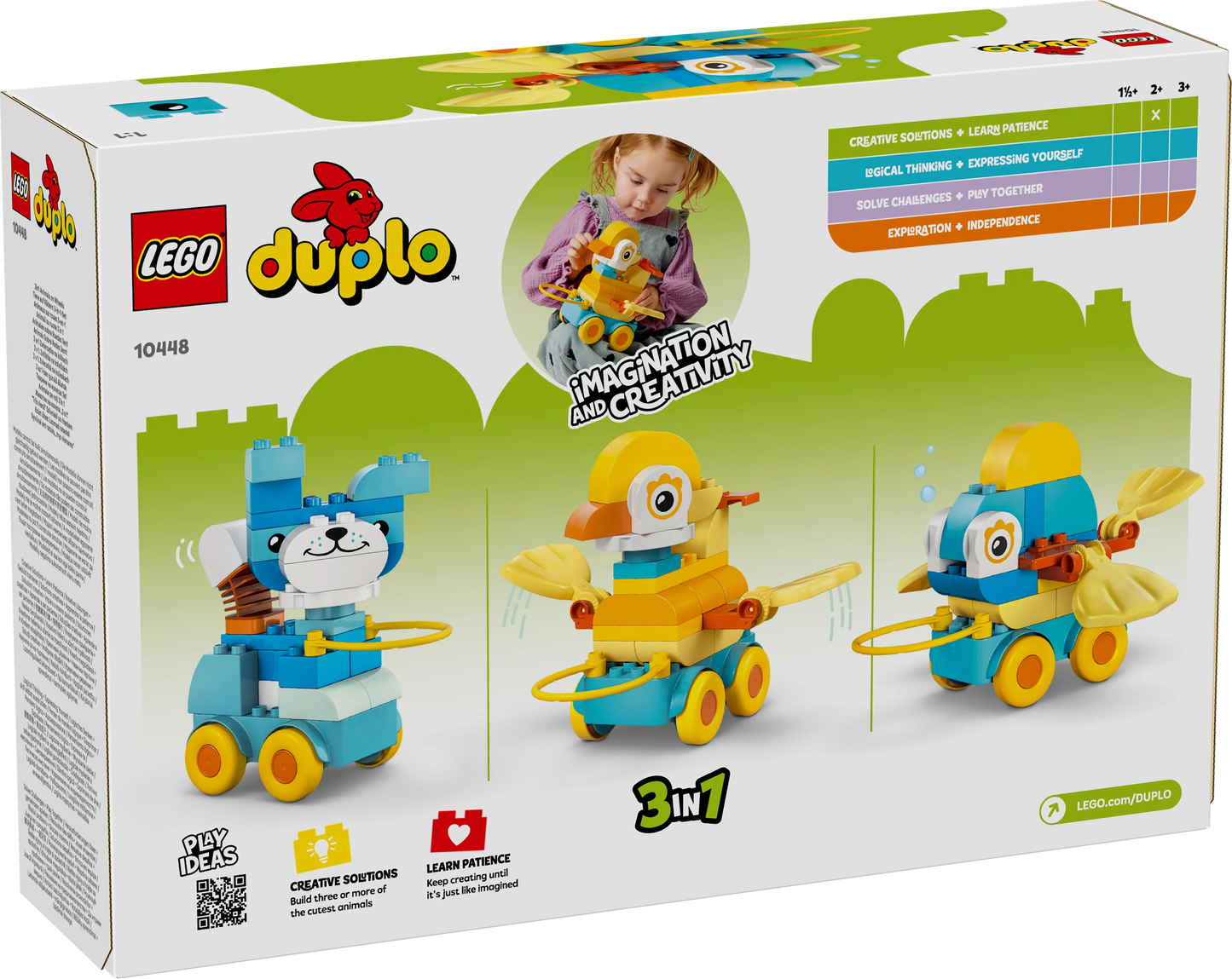 LEGO DUPLO Town Tiere auf Rädern 3-in-1-Set 10448