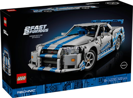 LEGO Technic 2 Fast 2 Furious Nissan Skyline GT-R (R34) Flitzer 42210