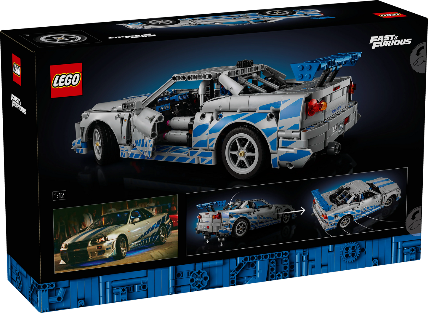 LEGO Technic 2 Fast 2 Furious Nissan Skyline GT-R (R34) Flitzer 42210